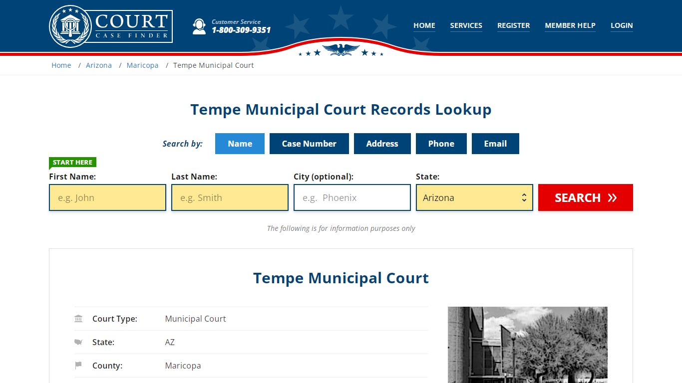 Tempe Municipal Court Records | Tempe, Maricopa County, AZ Court Case ...